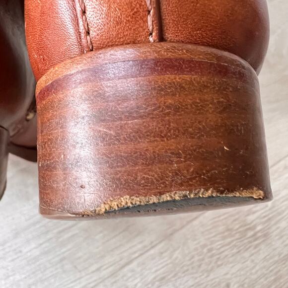 Tory Burch Boots Womens Size 6 Brown Nadine Leather Riding Tall Fall Wear - Picture 12 of 16